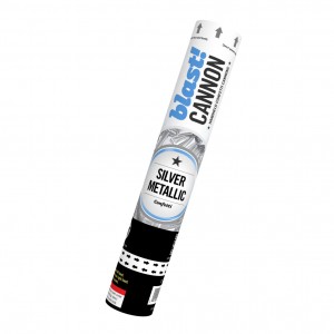 Silver Metallic Confetti Cannon